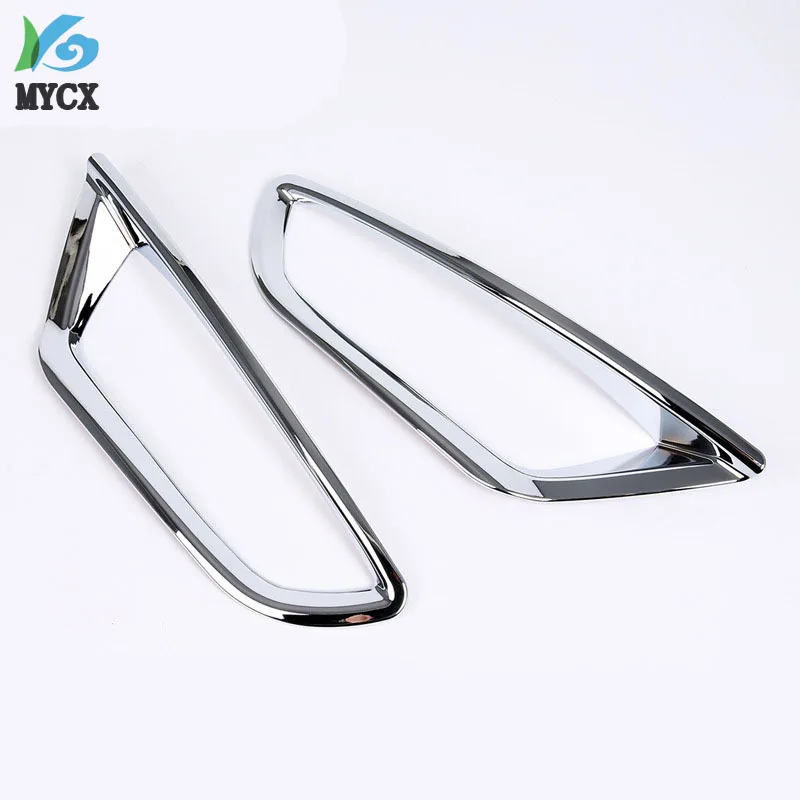 

Для Mazda CX-3 CX3 2016 2017 2018, хромированный задний отражатель, противотуманная фара, крышка противотуманной фары, накладка на бампер, молдинг, рамка, украшение