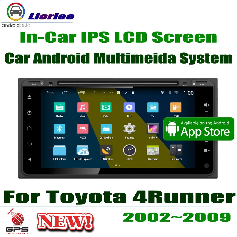 

For Toyota 4Runner / SW4 / Hilux Surf 2002-2009 7" HD 1080P IPS LCD Screen Android 8 Core Car Radio 3G/4G WIFI AUX GPS CD DVD