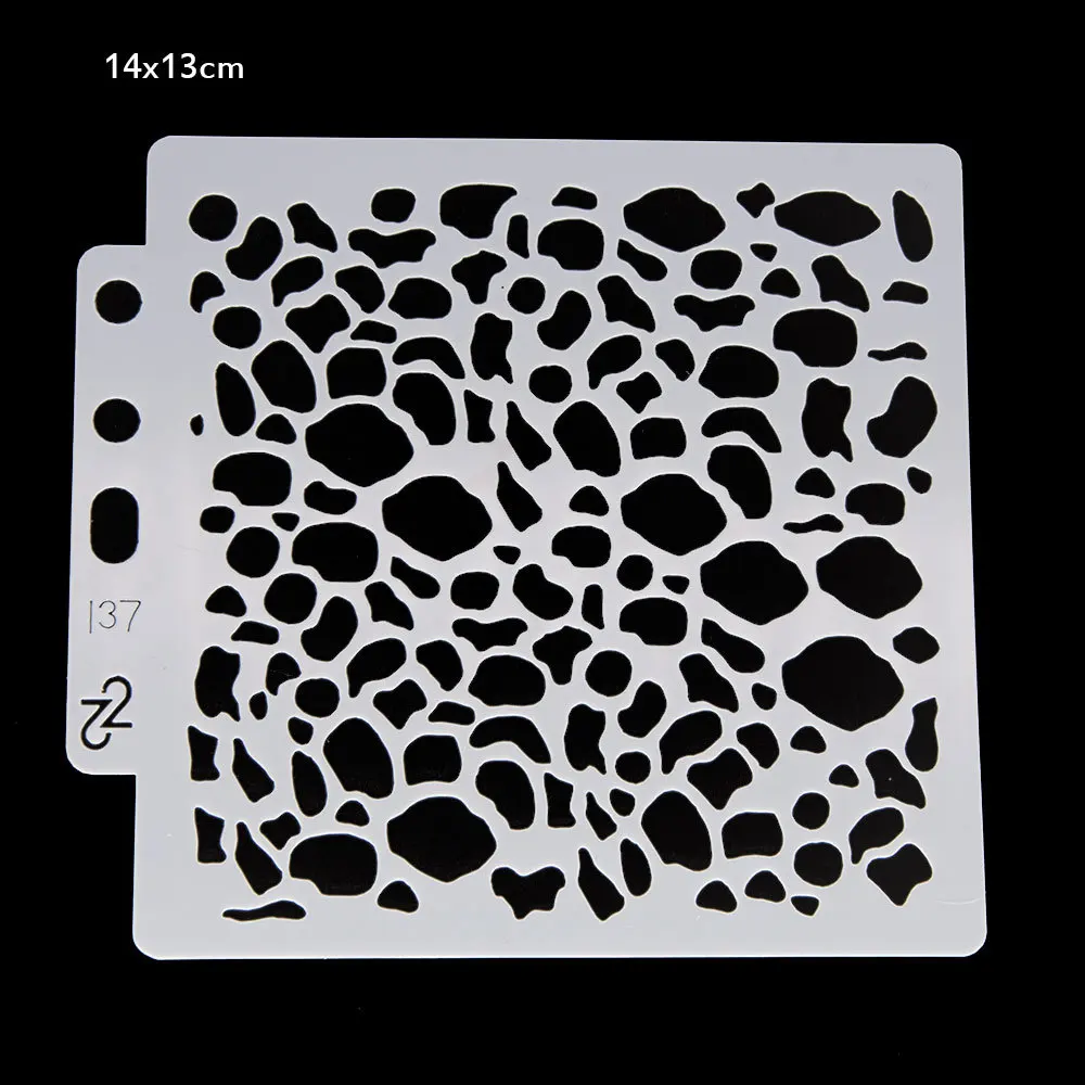 Leopard Print Layering Stencils  graffiti hand copied board hollowed out photo album graphic spray painting tool