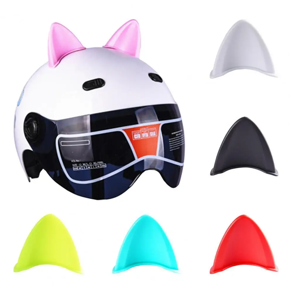 

70% Hot Sales!! 2Pcs Self-adhesive Helmet Cat Ears Ornament Accessory for Motorcycle