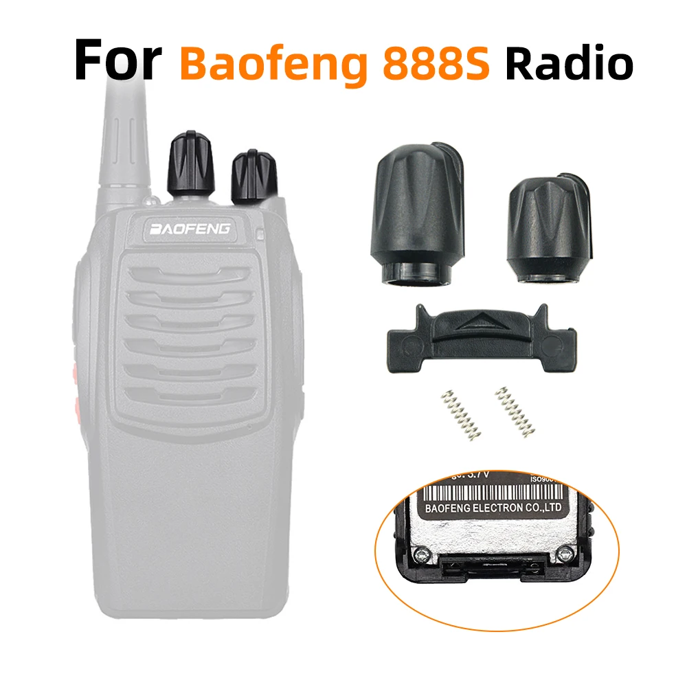 

The Volume And Channel Selector Knob+Battery Locks for BaoFeng BF-888s etc Walkie Talkie