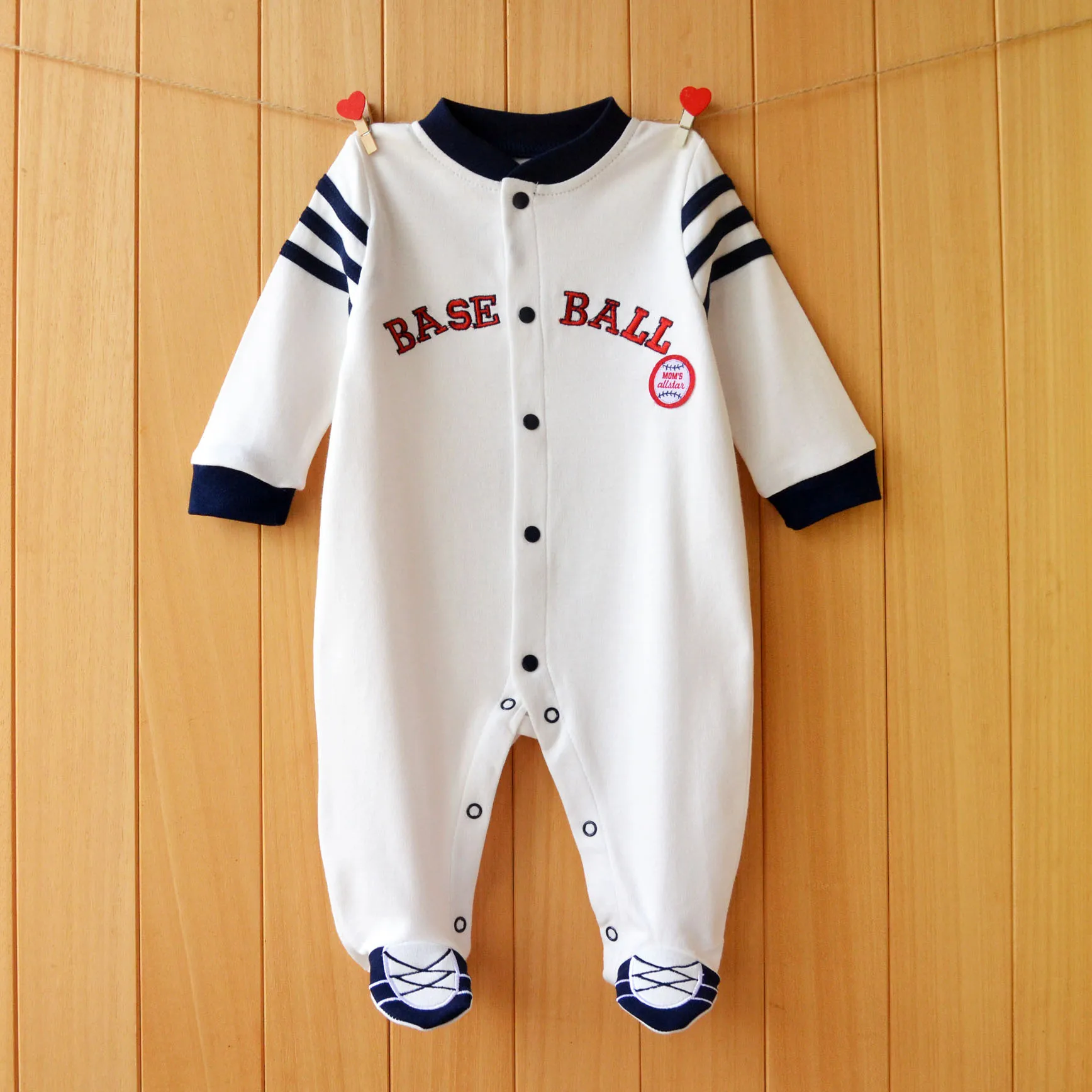 Baby clothes newborn coverall infants boys clothes baseball sport style cotton ropa de bebe spring toddler clothing boy