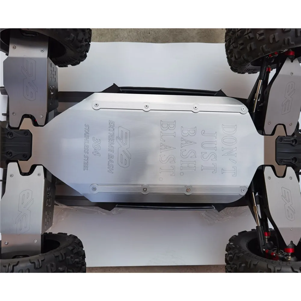 Per 1/5 Arrma Kraton EXB 8S RC Car a-arm Protection telaio in acciaio inossidabile armatura piastra di protezione anticollisione