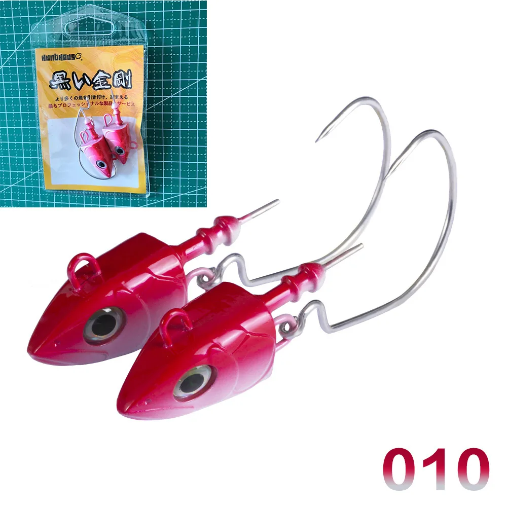 Hunthouse Barre T. Minnow Head 25g LW216 Easy Shiner Fishing Lure Soft Lure Jig Bait Bass Pike Fishing leurre Souple