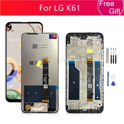 For LG K61 LCD Display Touch Screen Digitizer Assembly LMQ630EAW LM-Q630EAW LM-Q630 Display For LG Q61 Replacement Repair Parts