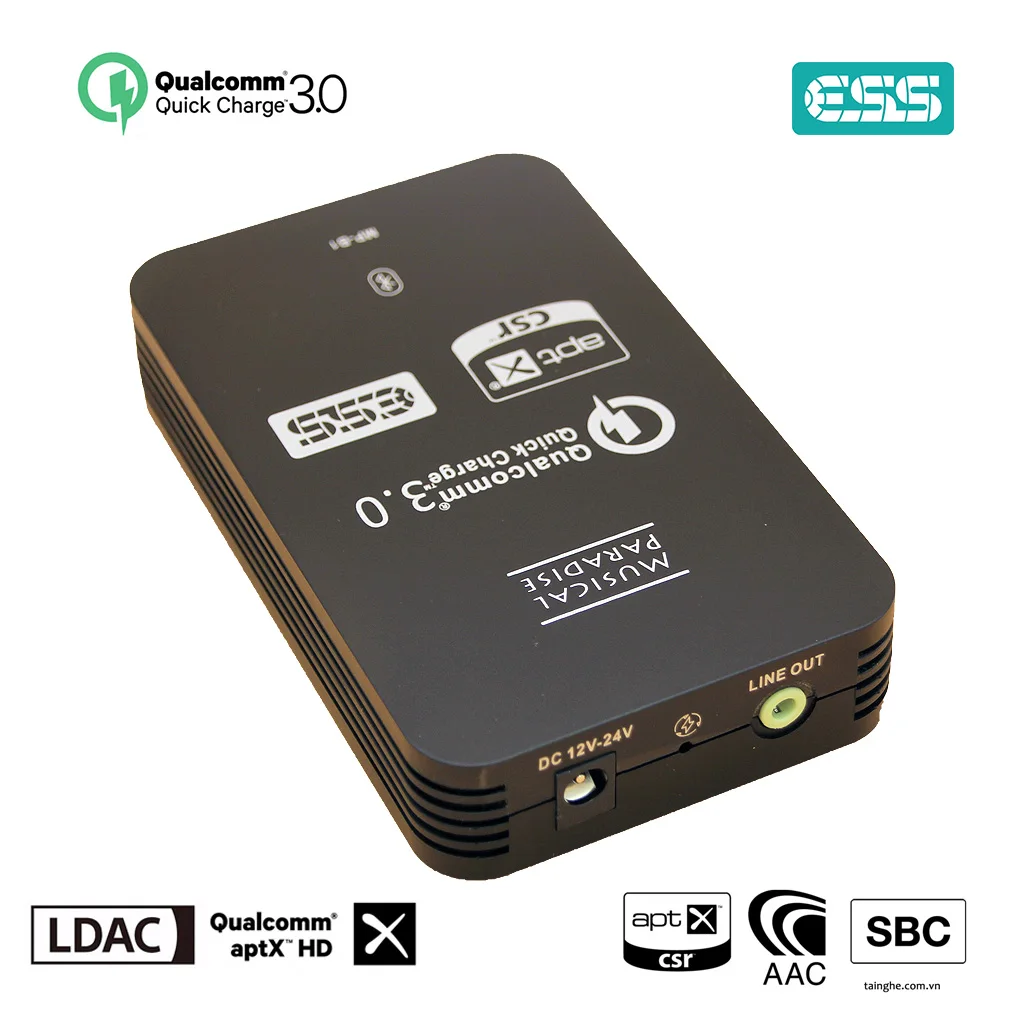 Home car CS8675 Bluetooth 5.0 decoding APTX-HD LDAC receiver, DAC QC3.0 dual-port fast charge, quiet background, clear details