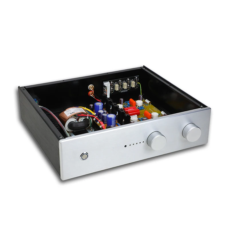 SUQIYA-جهاز التحكم عن بعد 12AX7 أنبوب مكبر للصوت قاعدة على كونراد-جونسون CL Preamp 4 قنوات RCA التحكم عن بعد التبديل المدخلات مع فونو أمبير