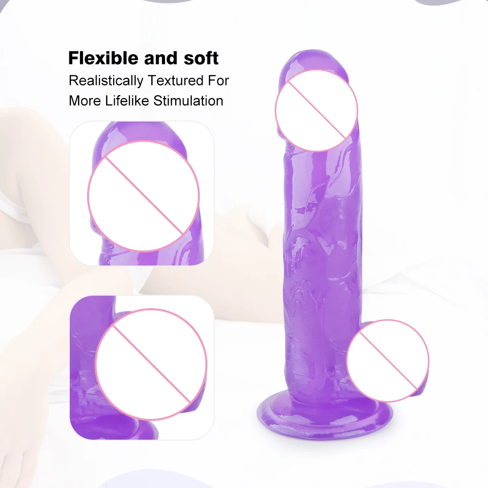 Realistic Jelly Dildo For Woman Super Strong Suction Cup Artificial Penis Anal Butt Plug Massager Vagina Masturbator Gay Sex Toy