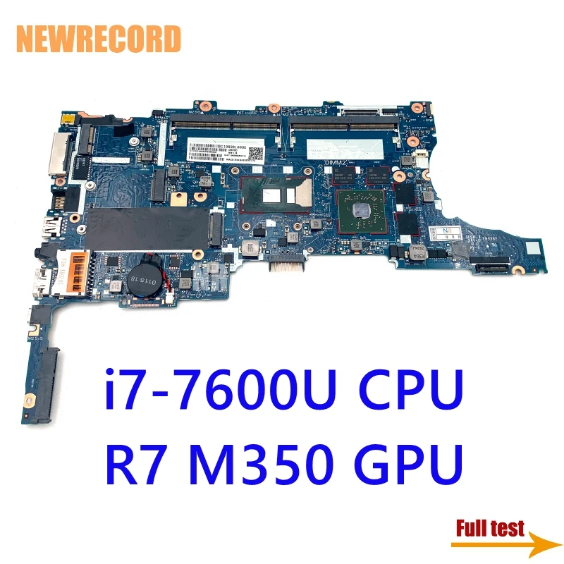 For HP EliteBook 840 G4 850 6050A2854301-MB-A01 Laptop Mothebroard DDR4 I7-7600U CPU R7 M350 Main Board Full Test