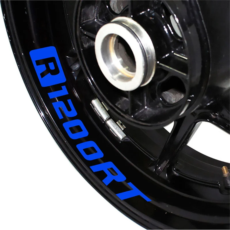 Brand NEW Motorcycle Front/Rear Wheel Reflective Stickers Decorative Waterproof Trend Frame Decals For BMW R1200RT R1200 RT