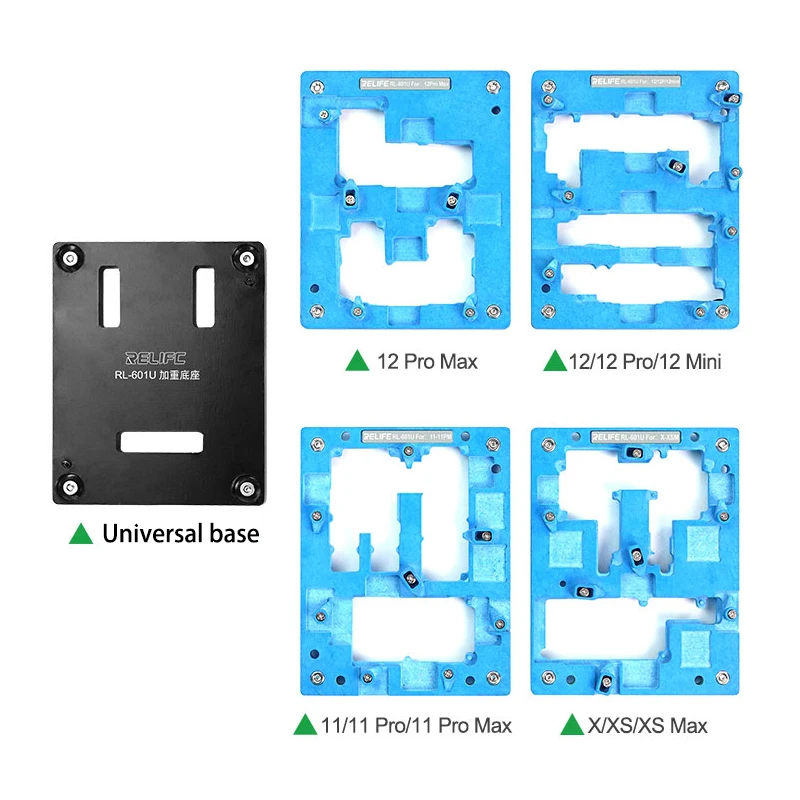 5 in 1 Motherboard fixture PCB Holder for iphone X/XS/XS MAX/11/11Pro/11Pro Max/12/12Mini/12Pro/12Pro Max Middle Layer soldering