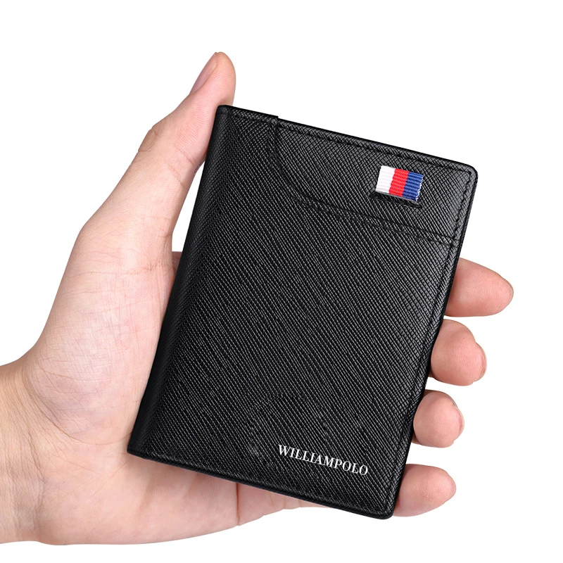 DP-Genuine Leather Men's Wallets Williampolo