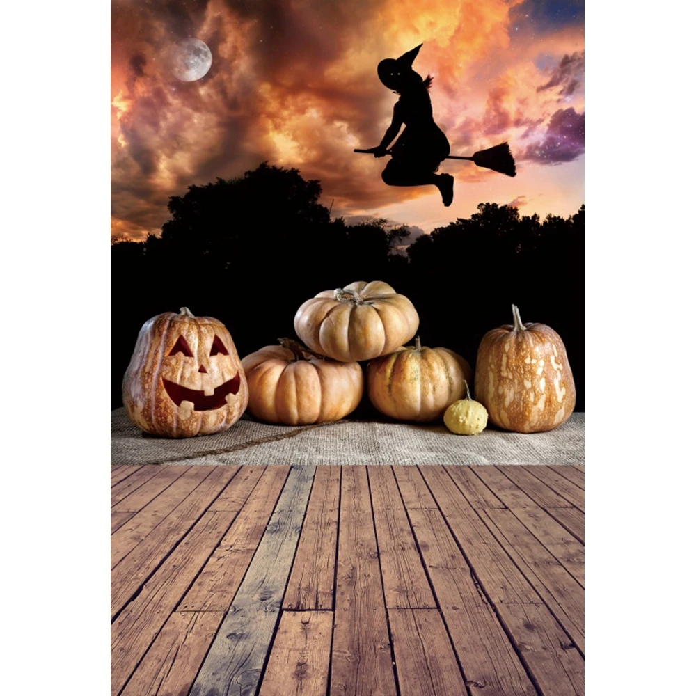Yeele Halloween Phông Nền Khủng Bố Đêm Bí Ngô Lồng Đèn Nền Bé Chân Dung Trang Trí Tiệc Chụp Ảnh Studio Chụp Ảnh Chụp Ảnh