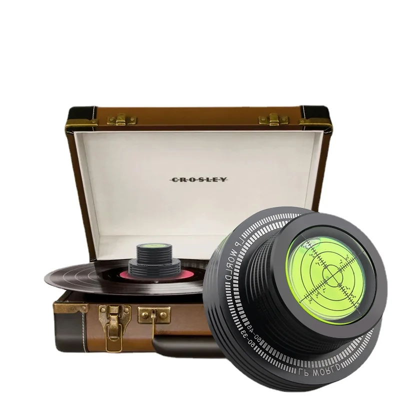 Disco de Audio fonógrafo de aleación de aluminio, estabilizador de discos de vinilo LP, 50Hz, amortiguador