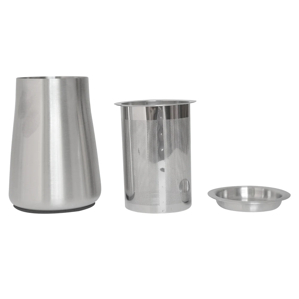 XEOLEO Coffee grinder part Powder cup Stainless steel Coffee powder box with filter cup