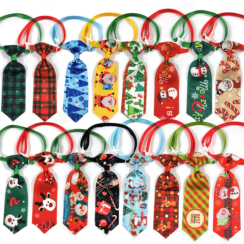 

30/50pcs Christmas Pet Dog Bowties Ties Small Dog Puppy Bowties Necktie Dog Christmas BowTie Grooming Accessories