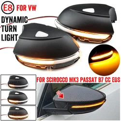 For VW Scirocco MK3 Passat B7 CC EOS Beetle Dynamic Mirror Indicator Blinker Side Mirror LED Turn Signal Light Sequential Light