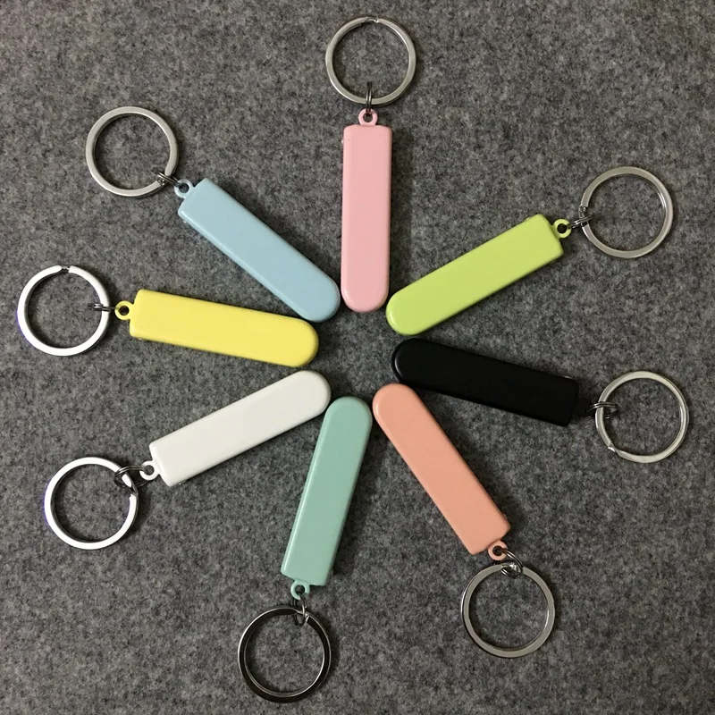 Ultra-thin Portable Folding Nail Clipper Compact Nail File Cutter Collapsible Fingernail Trimmer Clippers with Key Ring