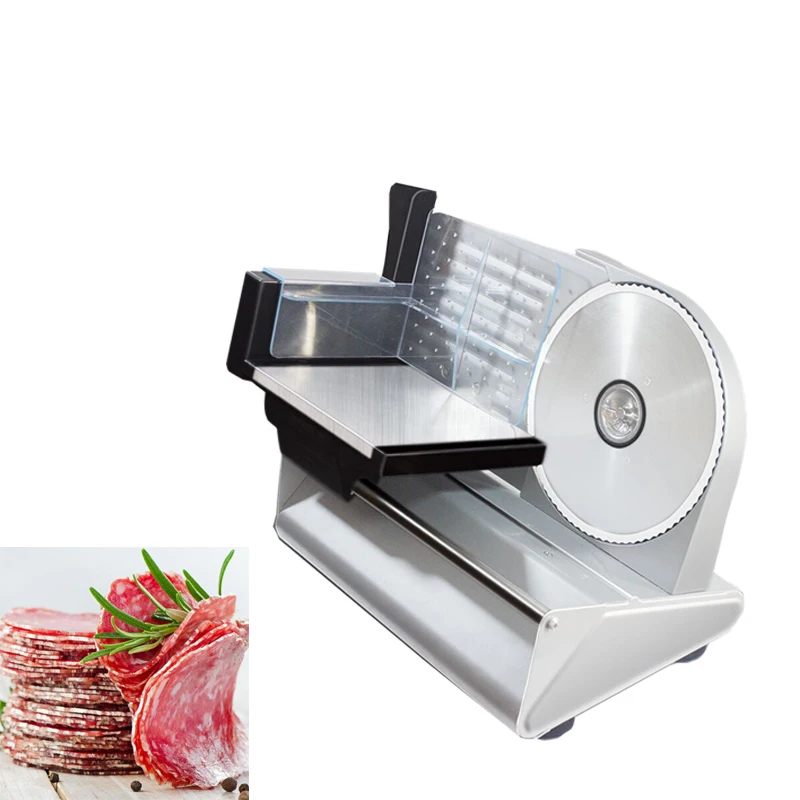 MINI Electric Meat Slicer Mutton Roll Beef Cutter Lamb Vegetable Cutting Machine Stainless Steel Mincer