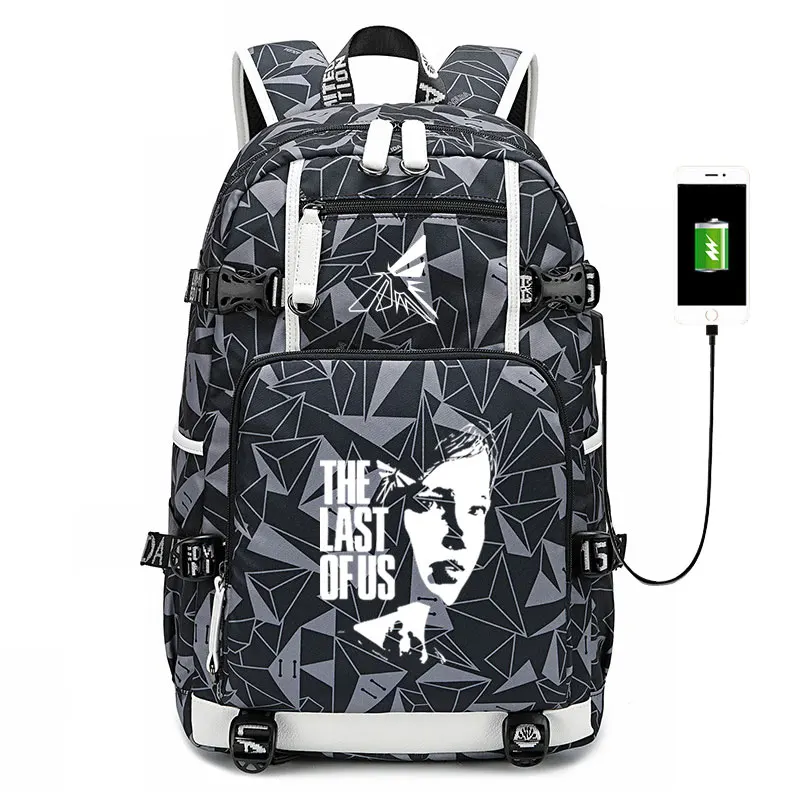 The Last of Us Backpack laptop bag game cosplay Travel bags USB Oxford casual SchoolBag