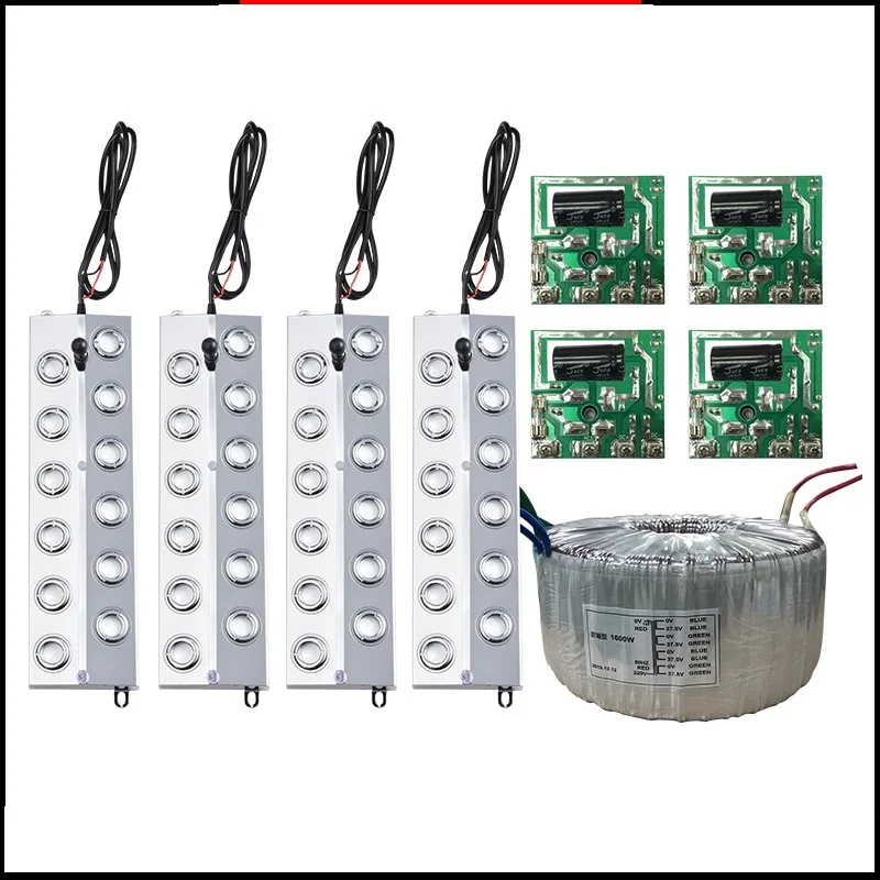 

220V 1600W Ring Power Supply Connected With 4pcs 12 Head Humidifier Industrial Humidifier Disinfection Machine For Mushroom