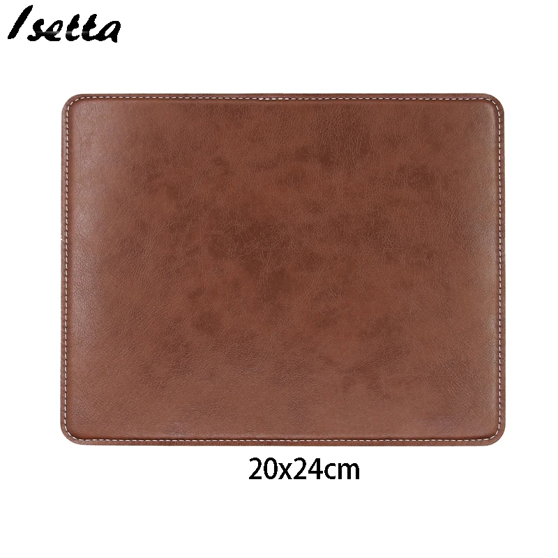 Anti-slip Mouse Pad Leather Gaming Mice Mat Desk 200x240mm Comfortable For Home Office Laptop PC MacBook