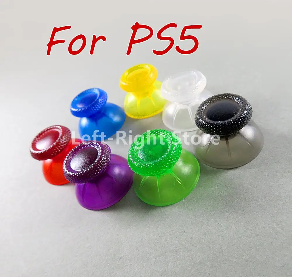 

300pcs For Sony PlayStation PS5 Controller Transparent Clear caps Analog Cover 3D Thumb Sticks Joystick Thumbstick Mushroom Cap