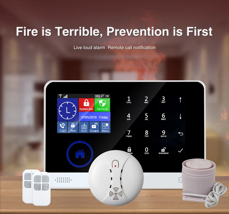 Imagem -04 - Wireless Smoke Alarm Sensor Wi-fi Gsm Sistema de Alarme de Incêndio