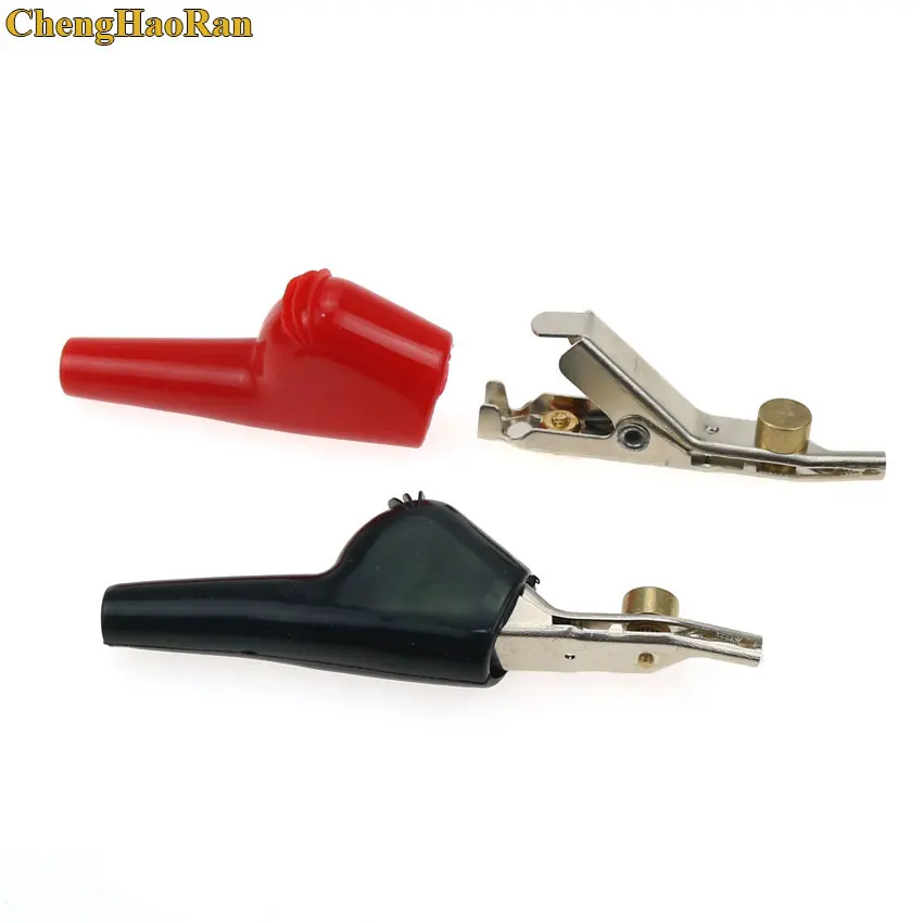 ChengHaoRan 1PCS Auto Repair Test Alligator Clip With Piercing Needle Teeth Alligator Clamp Crocodile