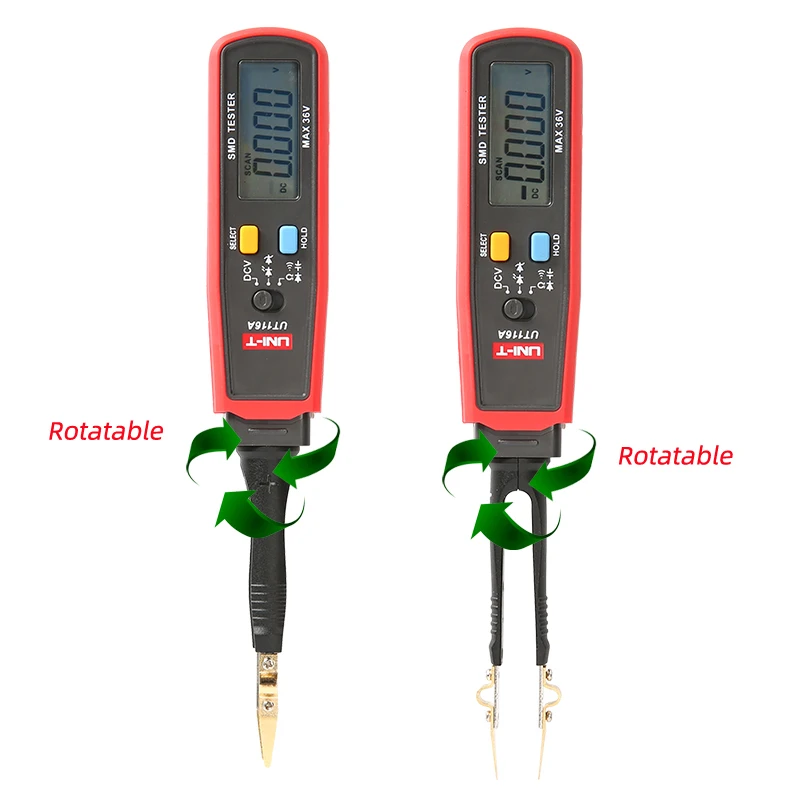 UNI-T UT116A UT116C الملقط الرقمي الذكية مصلحة الارصاد الجوية تستر المهنية LED ديود مكونات إلكترونية تستر الكهربائية المتعدد