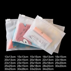 10pcs 16 fios fosco zipper saco roupa interior calcinha meias suprimentos de embalagem meias sacos de armazenamento de cosméticos com furo de ar resselável