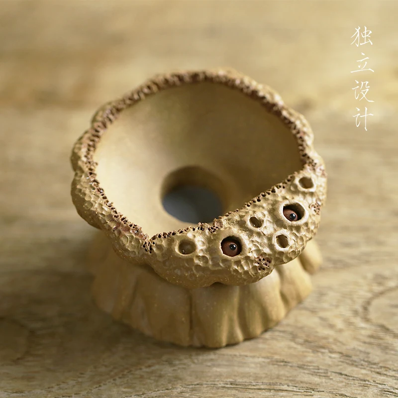 

Handmade purple lotus seedpod tea leak tea ceremony filter accessories