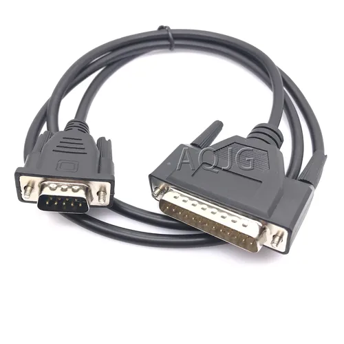 Cable de cobre puro personalizado con pin blindado DB9 a DB25 pin, cable de datos, puerto serie 9 revolution 25, línea de transmisión macho