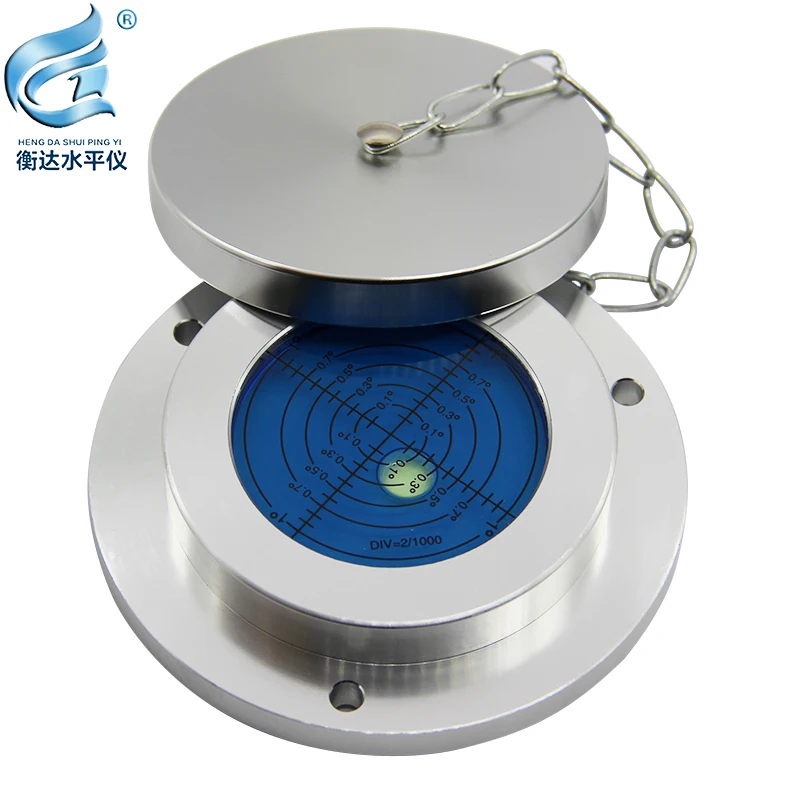Waterpas waterpas met beschermkap, hoge precisie waterpas, metalen cirkelvormige waterpas