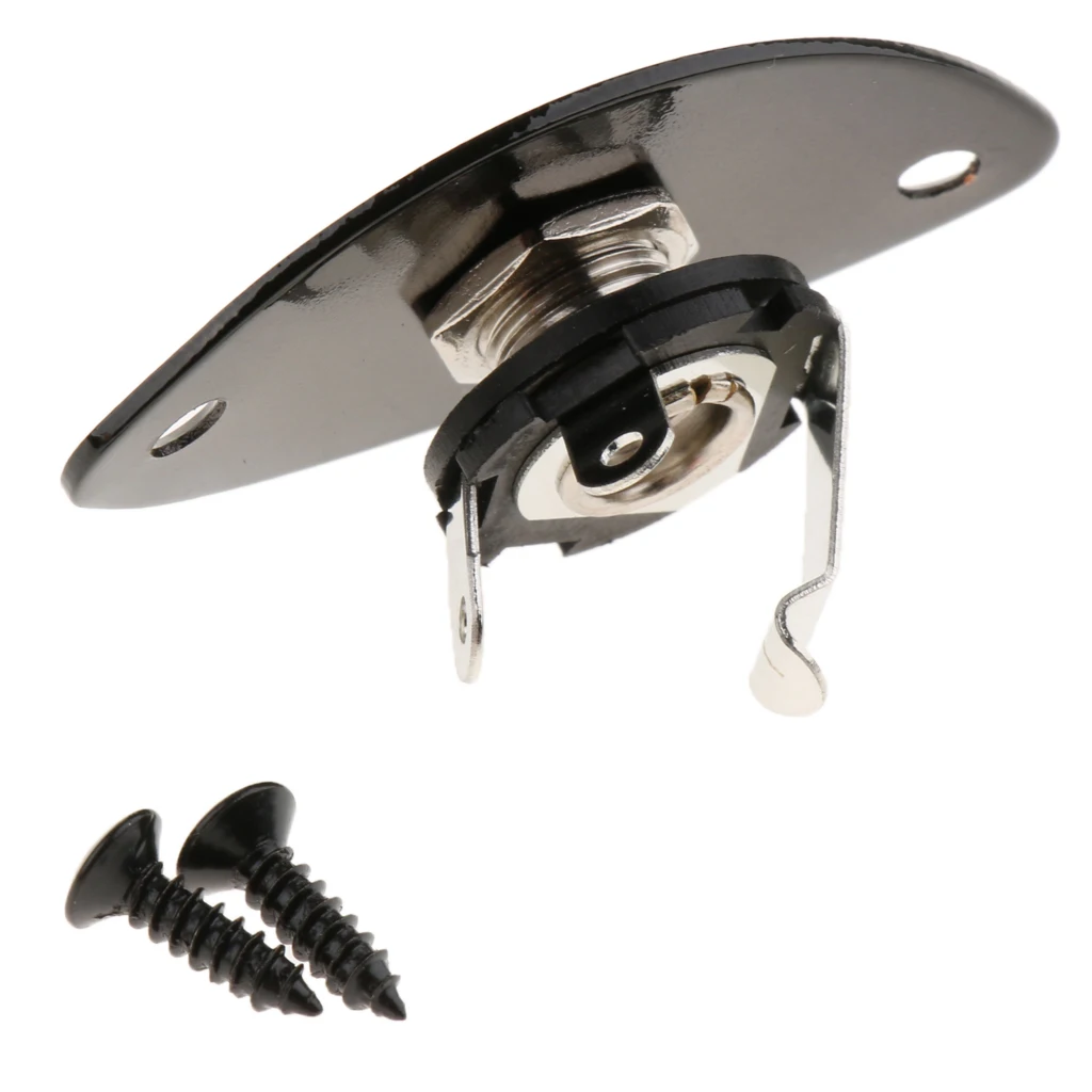 Standard Recessed Oval Plate w/ Jack for  Jackson Electric Guitars - view 4