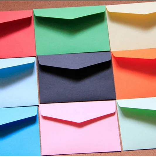 5pc /lot Candy color mini envelopes DIY Multifunction Craft Paper Envelope For Letter Paper Postcards School Material