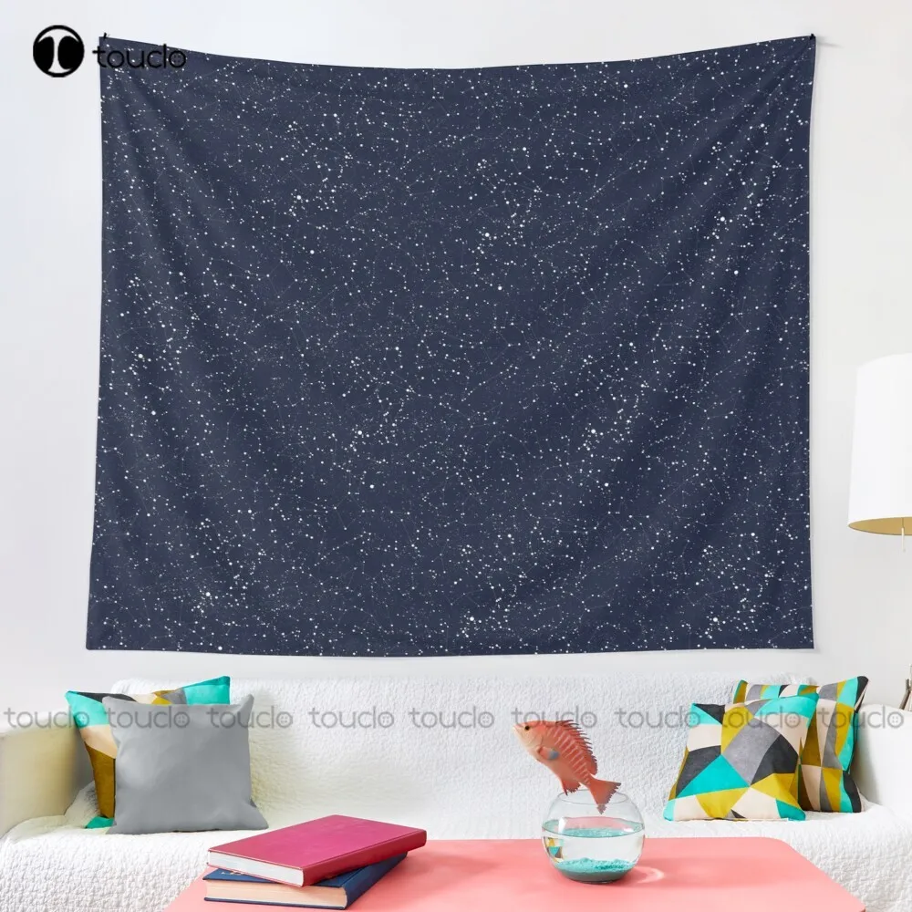 Starry Night Constellations Tapestry Tapestry Wall Hanging For Living Room Bedroom Dorm Room Home Decor Printed Tapestry