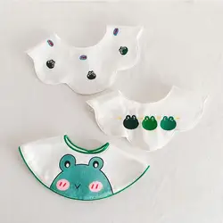 3 Pcs/Lot Baby Girls Bib Soft Cotton Drool Cloth Bibs Cute Scarf Comfortable Drooling Teething Towel Saliva For Newborn Boys