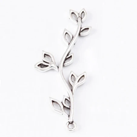 20pcs Metal Tree Branch Leaf Charms Pendants for DIY Necklace Bracelet Jewelry Craft Jewelry Making Components Wholesale