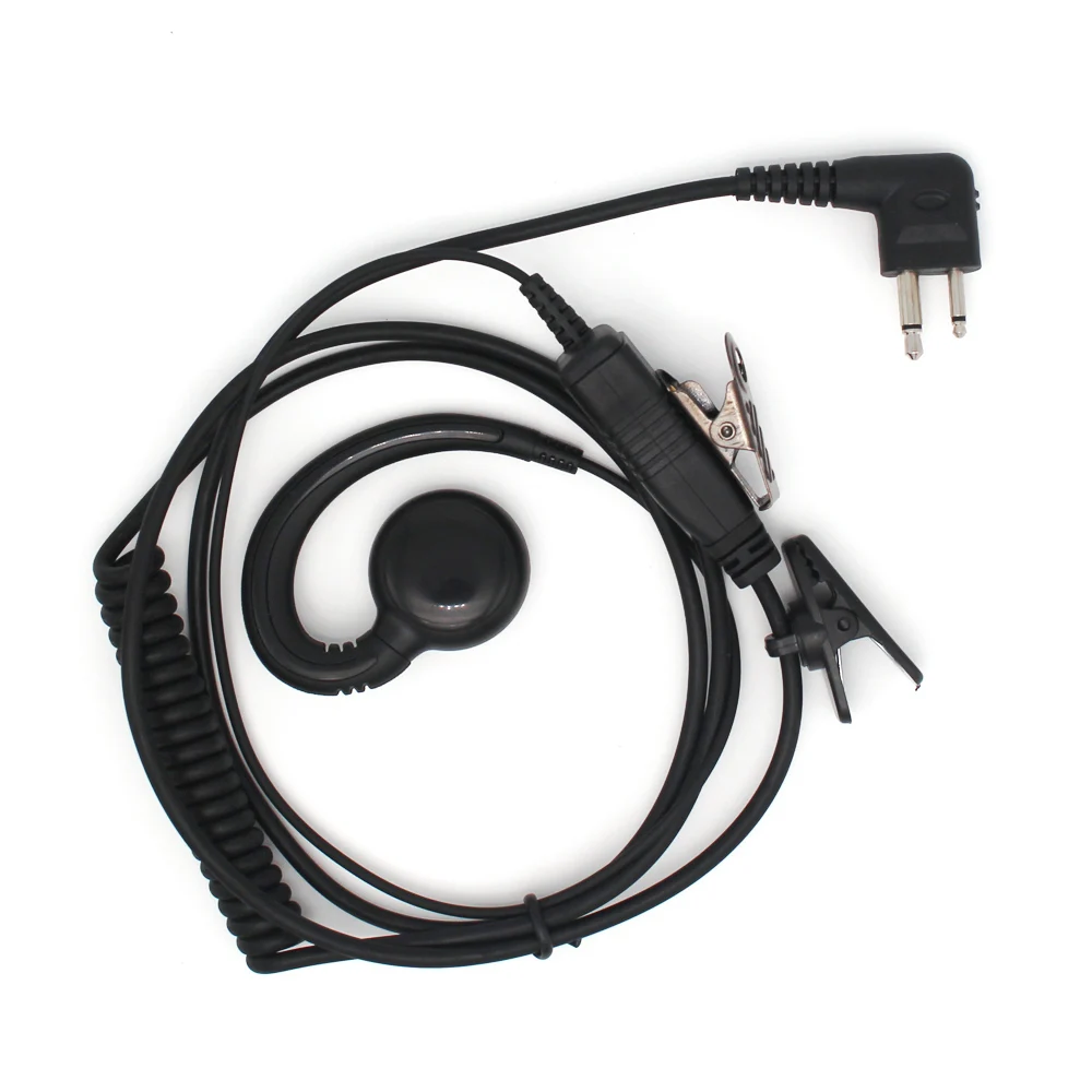 2pin หมุนหูฟังหูฟัง PTT Mic สำหรับ Motorola GP88S XTN446 XTN500 CLS1450 SP50 PRO2150 MV22CV M ประเภท2 Way วิทยุ