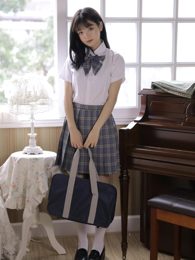 Japanse Mode High School Student College Pak Jk Uniform Plooirok School Meisje Uniform Sailor Uniform School Rok