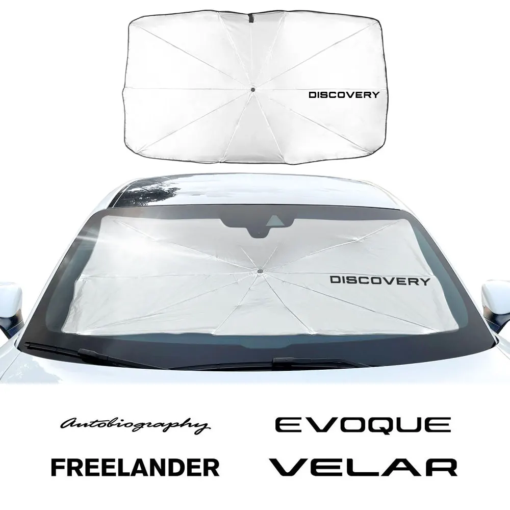 Car Windshield Sunshade Anti UV Protector Parasol For Land Rover Discovery Freelander Velar Evoque Autogiography Car Accessories