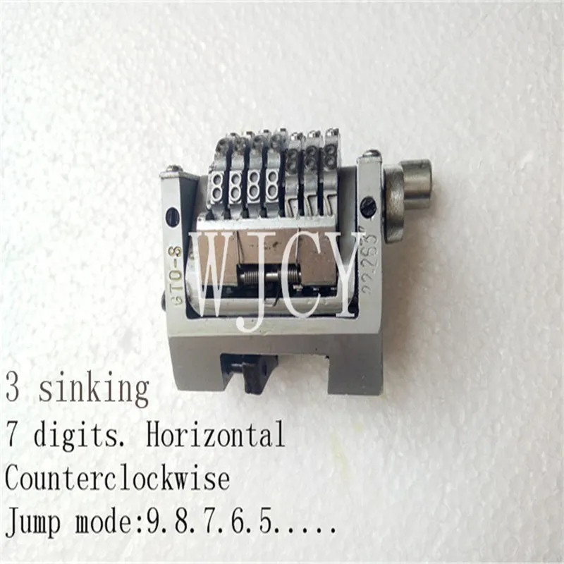 

5 PCS GTO Machine Parts 7 Digits Horizontal Numbering Machine Three Sinking