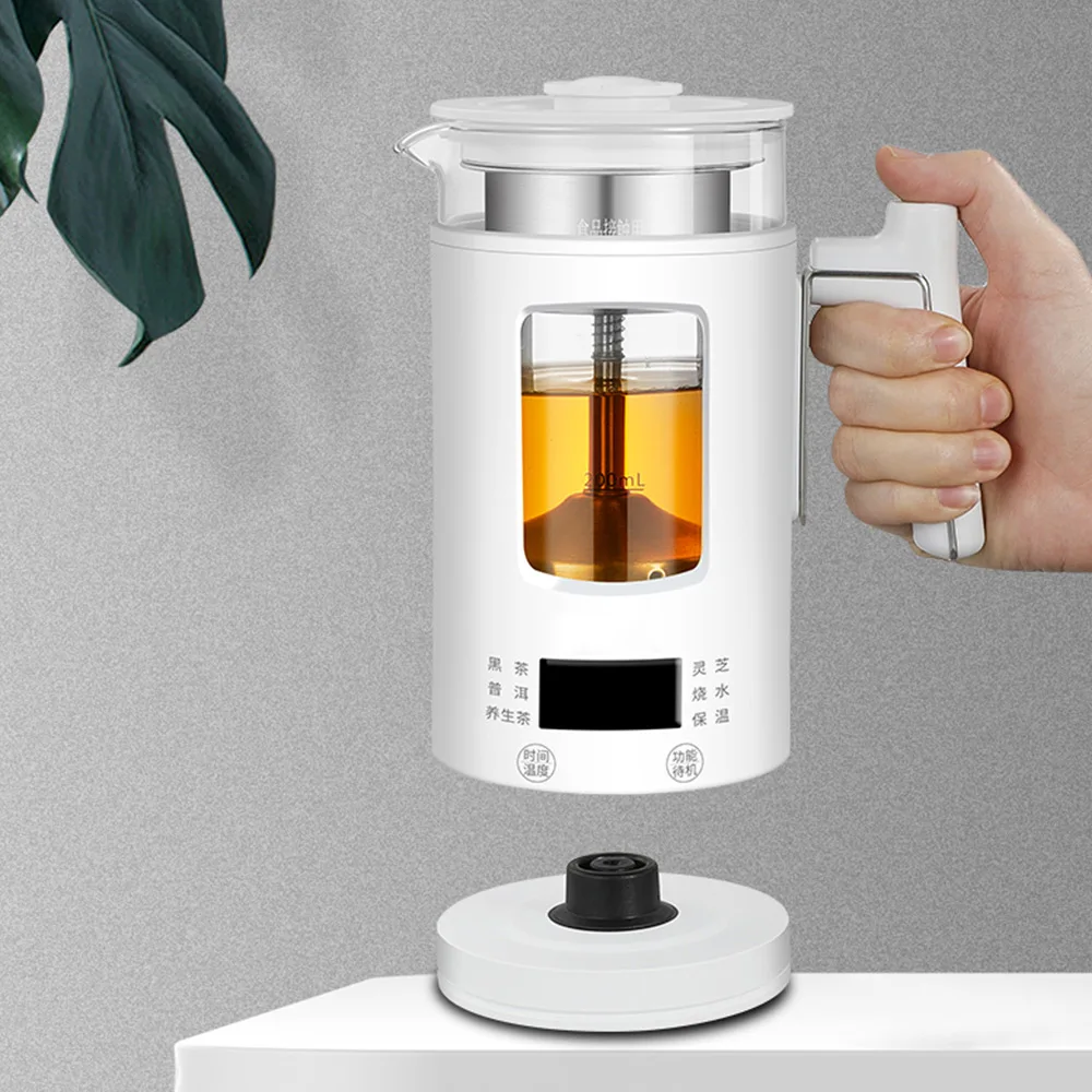 600ML Kitchen Office Smart Health Kettle Electric Kettle Stainless Steel Samovar Tea Pot Thermo Pot With Temperature Adjusted