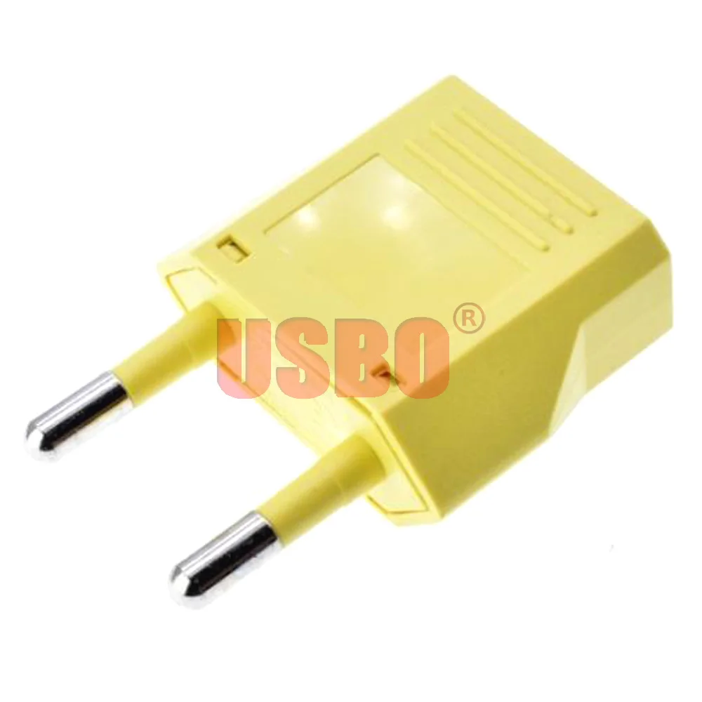 Портативный дорожный адаптер с Европейским штырьком 4,0 мм, черный, белый, 6 А, 125 В/250 В, маленький Электрический преобразователь розеток ЕС/США в ЕС