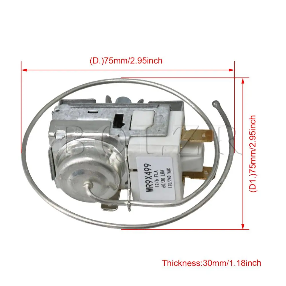 BQLZR WR9X499 Thermostat Repairing Part Freezers Thermostat Control DIY Part