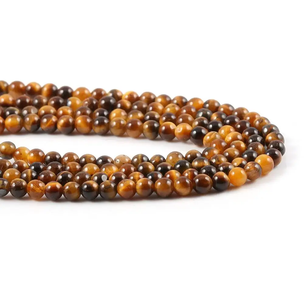 Großhandel Naturstein Perlen Tiger Eye Stein Perlen für Schmuck Machen Beadwork DIY Halskette armband zubehör 2mm 3mm