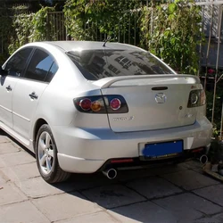 For Mazda 3 2008 2009 2010 2011 2012 2013 Car Decoration Rear Wing ABS Plastic Unpainted Primer Spoiler