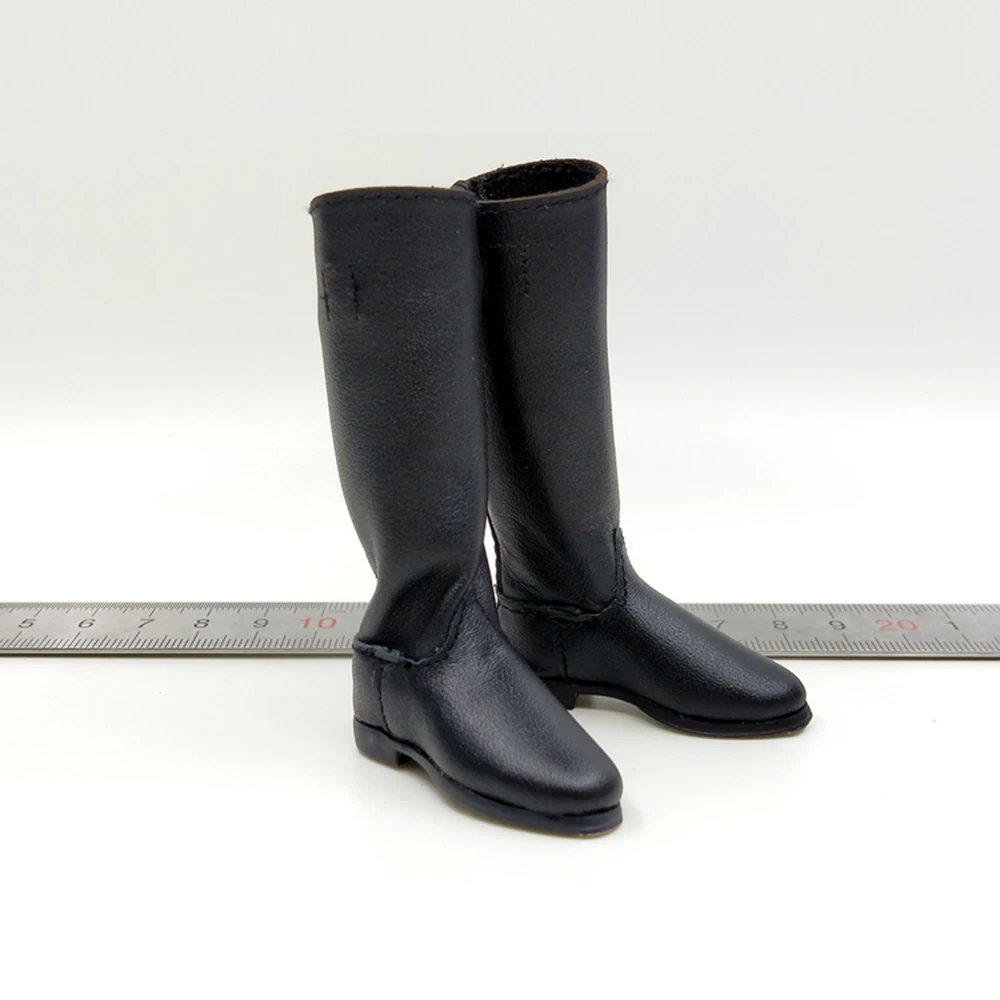 New Arrival 1/6th GM647 M32 Black Etiquette Guard of Honor DID Black Leather Hollow Shoes Boot For Usual 12inch Doll Accessories