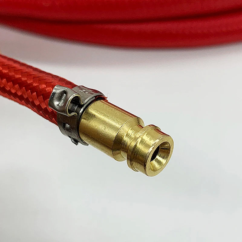 Soplete de soldadura TIG de conexión rápida WP26, cables de Cable de manguera roja integrada a Gas-eléctrico, conector europeo de 4M/157,48 in 35-50